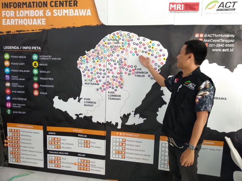 ACT Bangun Pusat Informasi Gempa Lombok dan Sumbawa ACT Bangun Pusat Informasi Gempa Lombok dan Sumbawa