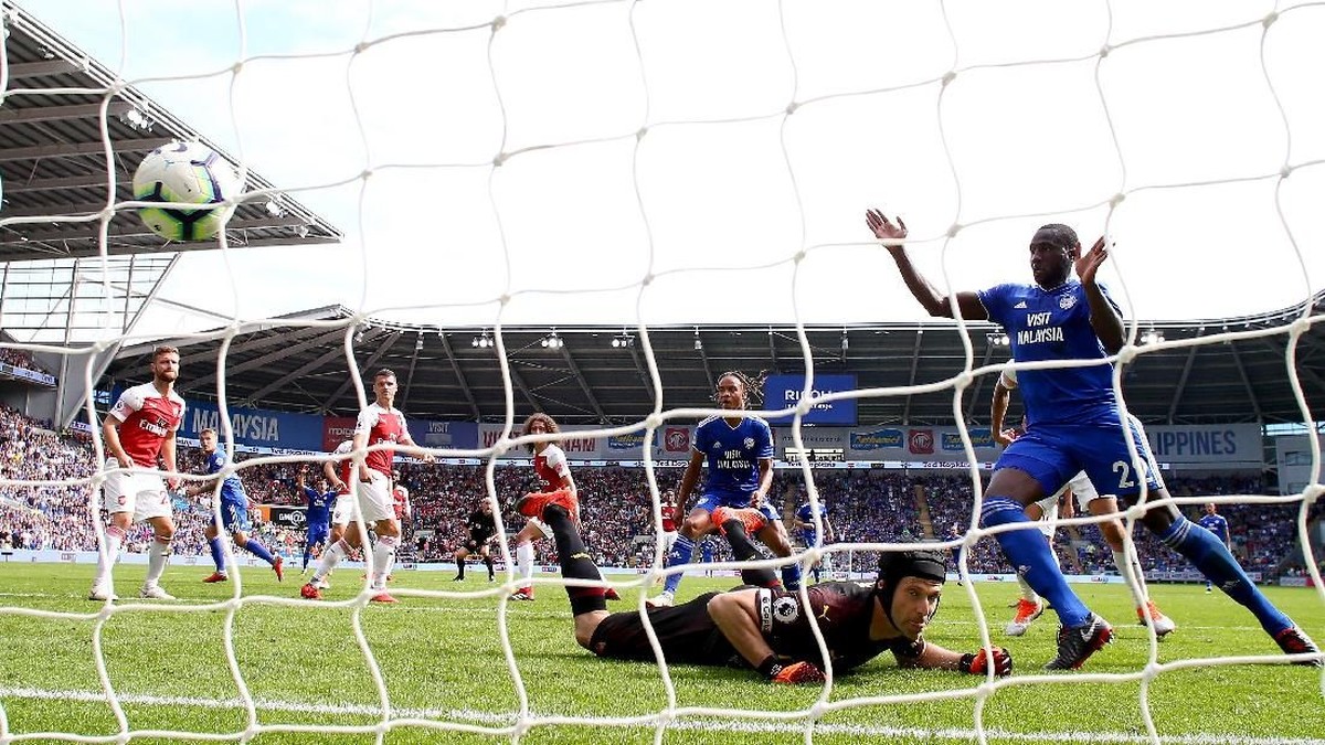 Arsenal susah payah kalahkan Cardiff City. (Foto: Clive Rose/Getty Images)