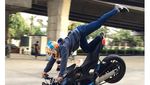Memacu Adrenalin Bareng Suddum So, Stuntman Jokowi Naik Moge
