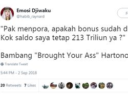 Candaan Netizen Soal Bonus Asian Games Bambang Hartono