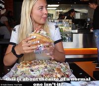 Keren! Wanita Langsing Ini Habiskan 3 Kg Kebab Selama 45 Menit