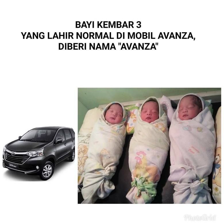 Bayi Kembar Tiga Diberi Nama Avanza. Foto: Facebook/Herbal As-Syifa Bayi Kembar Tiga Diberi Nama Avanza. Foto: Facebook/Herbal As-Syifa