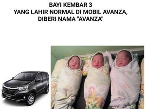 Bayi Kembar Tiga Diberi Nama Avanza, Ini Kata Toyota