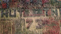 Dalam pementasan Tari Gemu Famire di Gorontalo para peserta membentuk tulisan HUT TNI ke-73. Antara Foto/Adiwinata Solihin.
