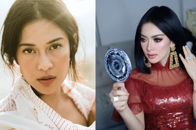 Sama-sama berusia 36 tahun, tapi lihat kedua bintang ini. Dian Sastrowardoyo merupakan sosok artis yang awet muda dan lebih nyaman tampil simple. Sementara Syahrini, si ratu cetar lebih sering tampil glamour. Bulu mata palsu berlapis-lapis sudah menjadi gaya riasannya sehari-hari.  Foto: dok. Instagram