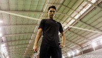 Joantan Christie menjadi peraih medali emas tunggal putra Asian Games 2018. (Rengga Sancaya/detikSport)