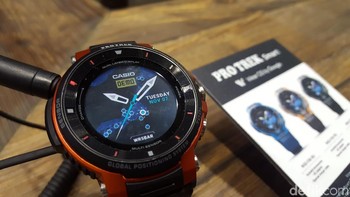 Sesuai dengan display yang ditampilkan, jam tangan ini memang diperuntukkan bagi pecinta kegiatan outdoor. (Foto: detikINET/Muhamad Imron Rosyadi)