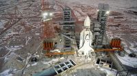 Baikonur Cosmodrome, bandara antariksa di padang pasir Kazakhstan (SVF2/UIG/Getty Images/CNN Travel)