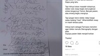 Satu hal yang bisa menandingi fenomena bahasa anak Jaksel mungkin tulisan dokter. Sudah sejak dulu dokter dikenal memiliki gaya tulisan yang sulit dimengerti. (Foto: Screenshoot Instagram)
