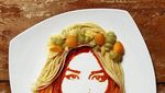Kreatif! Wajah Donald Trump hingga Tokoh Kartun Dibuat dari Spaghetti