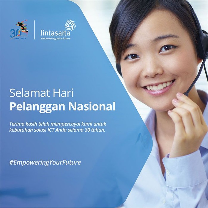 Sambut Hari Pelanggan Nasional, Lintasarta Perkuat Layanan