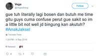 Di internet sedang viral stereotip warga Jakarta Selatan (Jaksel) menggunakan bahasa Indonesia yang dicampur Inggris. (Foto: Screenshoot Twitter)