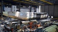 Lokasi pesawat Antonov An-225 ada di pinggiran Kiev. Lokasi tepatnya ada di antara Stasiun Metro Kota Nyvky dan Sviatoshyn (Pavlo Fedykovych/CNN Travel)  