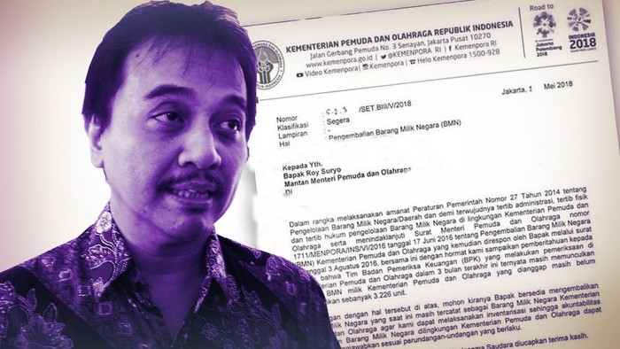 Roy Suryo vs Menpora: Somasi Jadi Mediasi