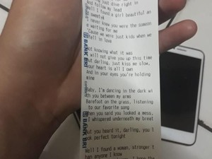 Begini Pengakuan Pengunggah Struk BRI Berisi Lirik Lagu Ed Sheeran