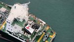 Begini Kerusakan Jembatan Bandara Kansai yang Ditabrak Tanker