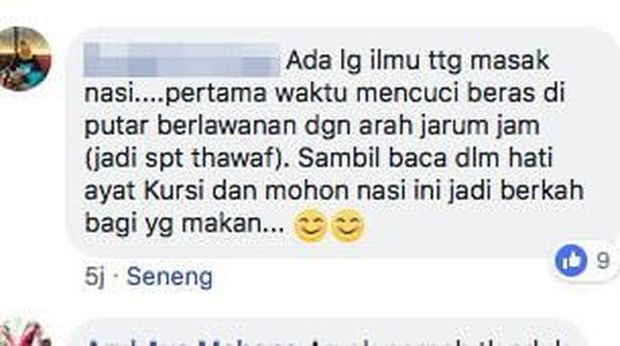 Ada juga yang mengaitkannya dengan nilai-nilai religi.