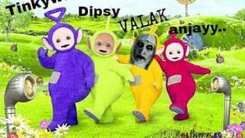 Masih ingat dengan serial Teletubbies? Denger-denger Valak jadi salah satu karakternya. (Foto: Internet)