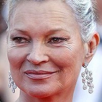 Dr. De Silva memprediksi kalau Kate Moss akan terlihat menua lebih cepat. Di usia 60 tahun, dia akan terlihat seperti wanita 70 tahun, karena gaya hidupnya yang suka merokok dan minum alkohol. Foto: Dok. Daily Mail