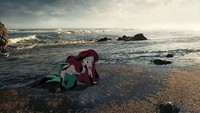 Ariel Little Mermaid tak lagi menikmati berpetualan di bawah laut akibat polusi dan sampah plastik yang mencemari rumahnya. Dok. Tumblr/Jeff Hong
