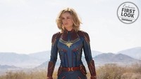 Brie Larson membagikan foto-foto penampilan perdananya sebagai Captain Marvel. Foto: Instagram @brielarson/Getty Images