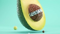 Yang satu ini bernama Brainocado. Perpaduan antara alpukat dan otak manusia. Walau hanya gambar digital, tapi bentuknya terlihat realistis, kan? Pantas saja saat ini akun @hoodass sudah punya 456 ribu pengikut. Foto: Instagram hoodass