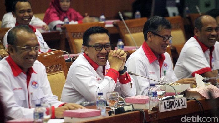 Anggaran Kemenpora 2019 nyaris Rp 2 triliun. (Foto: Lamhot Aritonang) Anggaran Kemenpora 2019 nyaris Rp 2 triliun. (Foto: Lamhot Aritonang)