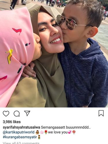 Kedekatan Kartika Putri dengan Anak Habib Usman