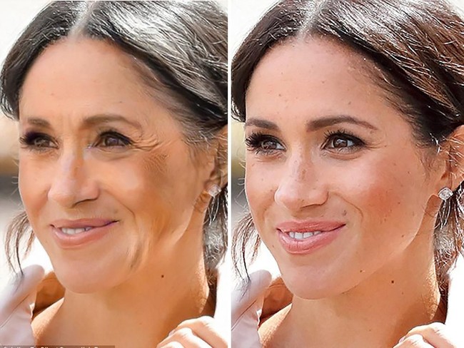 Para dokter bedah plastik di Harley Street, Inggris, mengembangkan software bernama Future Face untuk mengetahui wajah selebriti dan pesohor 25-35 tahun mendatang. Ini dia hasilnya. Foto: Dok. Daily Mail