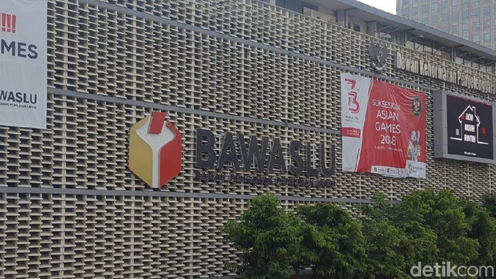 Logo Bawaslu, gedung Bawaslu, ilustrasi gedung Bawaslu