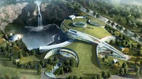 Hotel bekas tambang di China ini contohnya akan memiliki gedung pencakar langit, pantai buatan, hingga hutan tropis. Lokasi hotel ini ada di dekat Pegunungan Sheshan, Sheshan National Forest Park, dan Chenshan Botanic Gardens dengan luas 61.000 meter persegi ini memang dikhususkan bagi wisatawan yang peduli lingkungan (Dok. InterContinental Shanghai Wonderland)