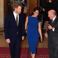 Meghan Markle mendampingi Pangeran Harry hadir di acara musik gala untuk amal di Central Hall Westminster, London, Inggris, Kamis (6/9/2018). Foto: Getty Images