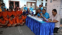Pemusnahan digelar di halaman belakang kantor BNN.