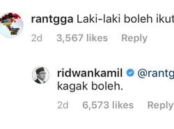 Komentar Kocak Netizen Tanggapi Ridwan Kamil Cari Mantu
