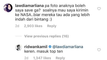 Disanding-sandingkan dengan bintang di langit, masuk deh ke Top Ten. (Foto: instagram)