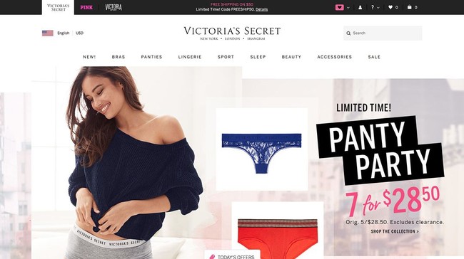 Sebelumnya wanita keturunan Amerika Serikat tersebut memang sudah pernah bekerja sama dengan Victorias Secret. Ia pernah jadi model iklan untuk situs brand pakaian dalam dan lingerie itu.  Foto: Instagram @kelseymerritt