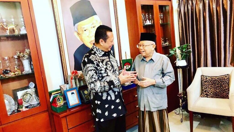Bamsoet Temui Ma'ruf Amin, Bahas Apa?