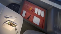 Tidak hanya tempat tidur, berbagai tempat peralatan lainnya layaknya kabin first class juga disediakan. Foto: Pool (Autoevolution)