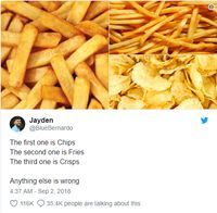 Kentang Goreng Kembali Diperdebatkan Kali Ini Tentang Namanya