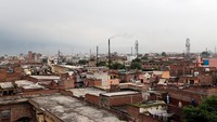 Pemandangan kawasan industri Panipat. Kawasan ini merupakan salah satu kampung industri yang besar di India. Adnan Abidi/Reuters.