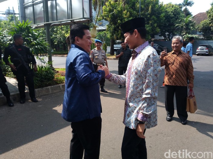 Sandi Kaget Erick Thohir Jadi Timses Jokowi: Awalnya Dia Nggak Mau