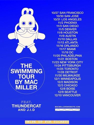 Meninggal Dunia, Ini Jadwal Tur yang Ditinggalkan Mac Miller