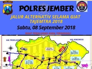 Ribuan Orang Gerak Jalan Tanggul-Jember, Ini Jalur Alternatifnya