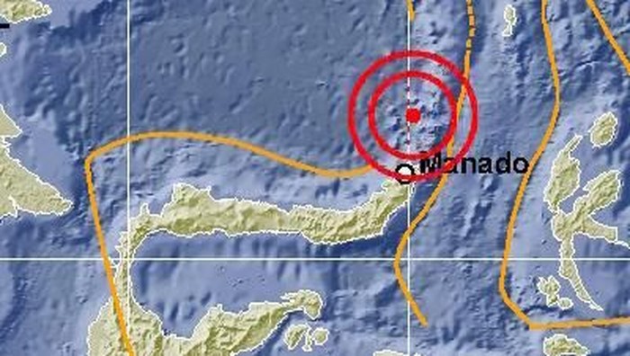 Gempa 5,9 SR Guncang Sulut, Tak Berpotensi Tsunami