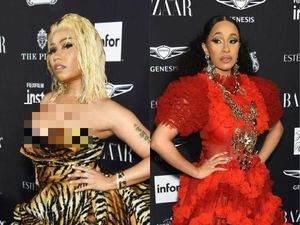 Perang Gaya Cardi B dan Nicki Minaj di Karpet Merah, Siapa Paling Seksi?