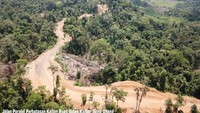 Salah satu ruas jalan paralel perbatasan Kaltim yang saat ini tengah dikerjakan adalah ruas Batas Kalbar-Tiong Ohang sepanjang 15 Km. Istimewa/Dok. Kementerian PUPR.