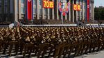 Foto: Tak Ada Rudal Balistik Antarbenua di Parade Militer Korut