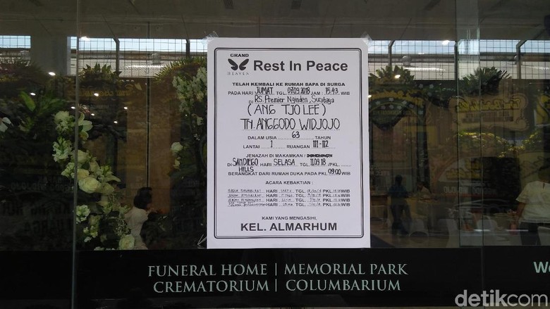 Anggodo Widjojo Meninggal Dunia, Disemayamkan di Pluit