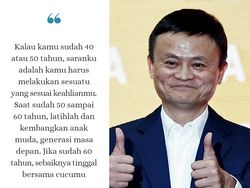Kalimat Inspiratif Perjuangan Hidup ala Jack Ma