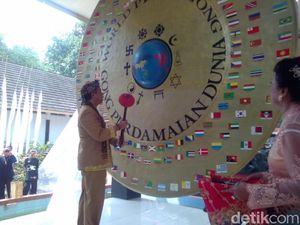 Potret Gong Perdamaian Dunia Ciamis yang Jadi Penarik Wisatawan